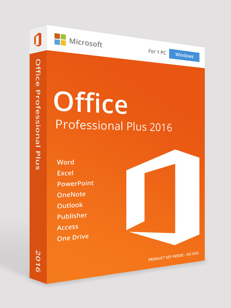 Microsoft Office 2016 Professional Plus (PC) - Digital levering - Dansk